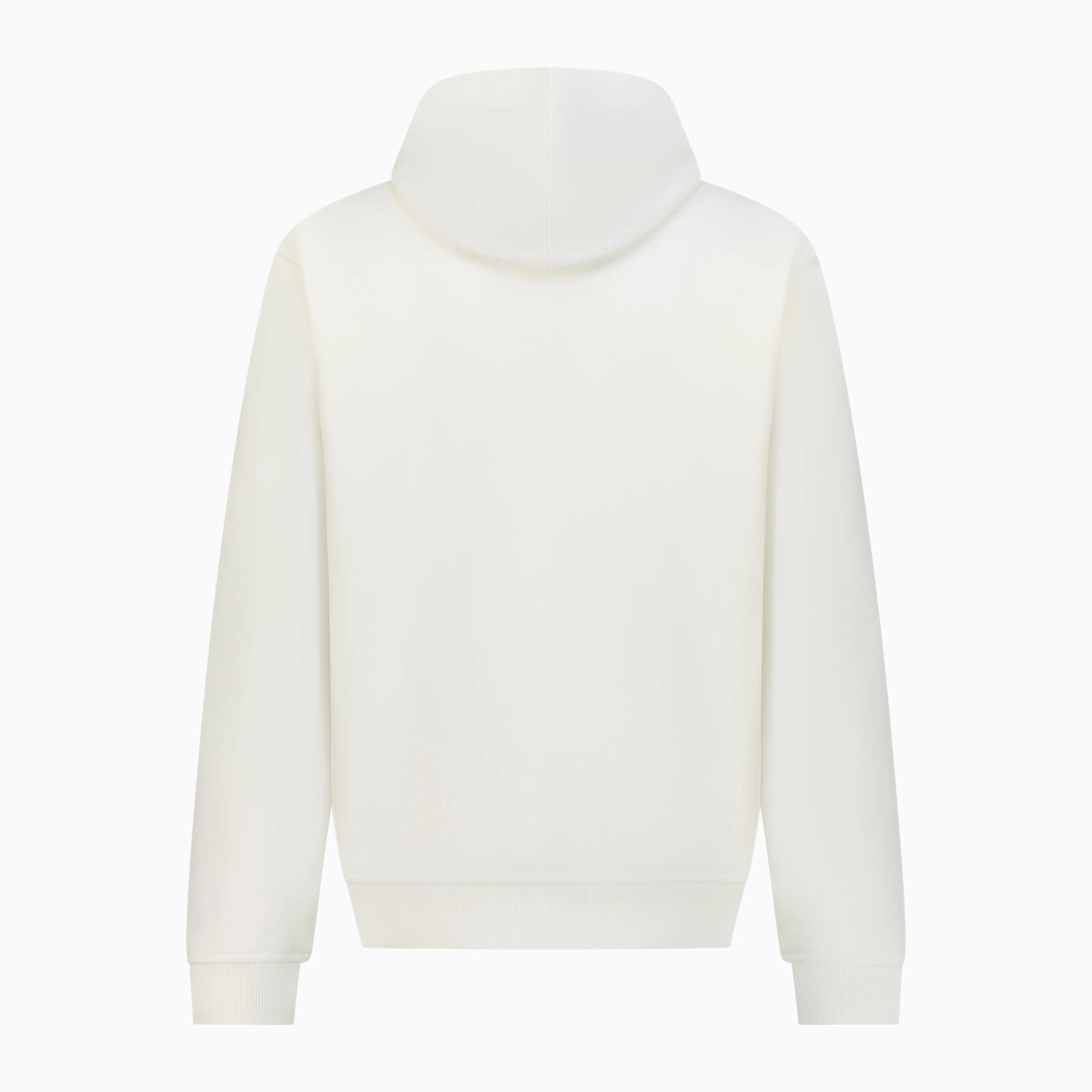 White hoodie, back part