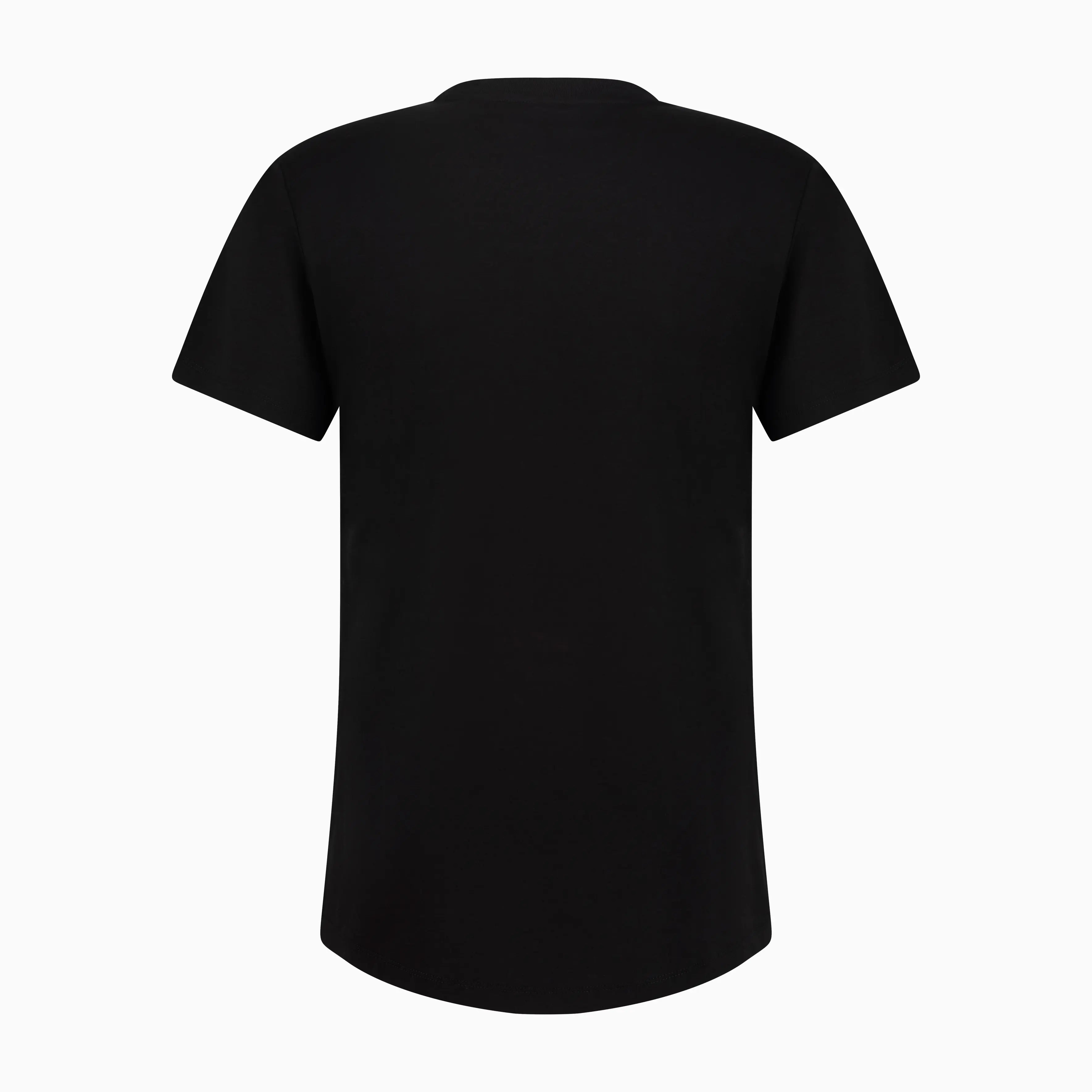 Back side of black tee. #color_black