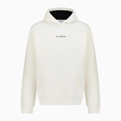 White Unidentity hoodie 