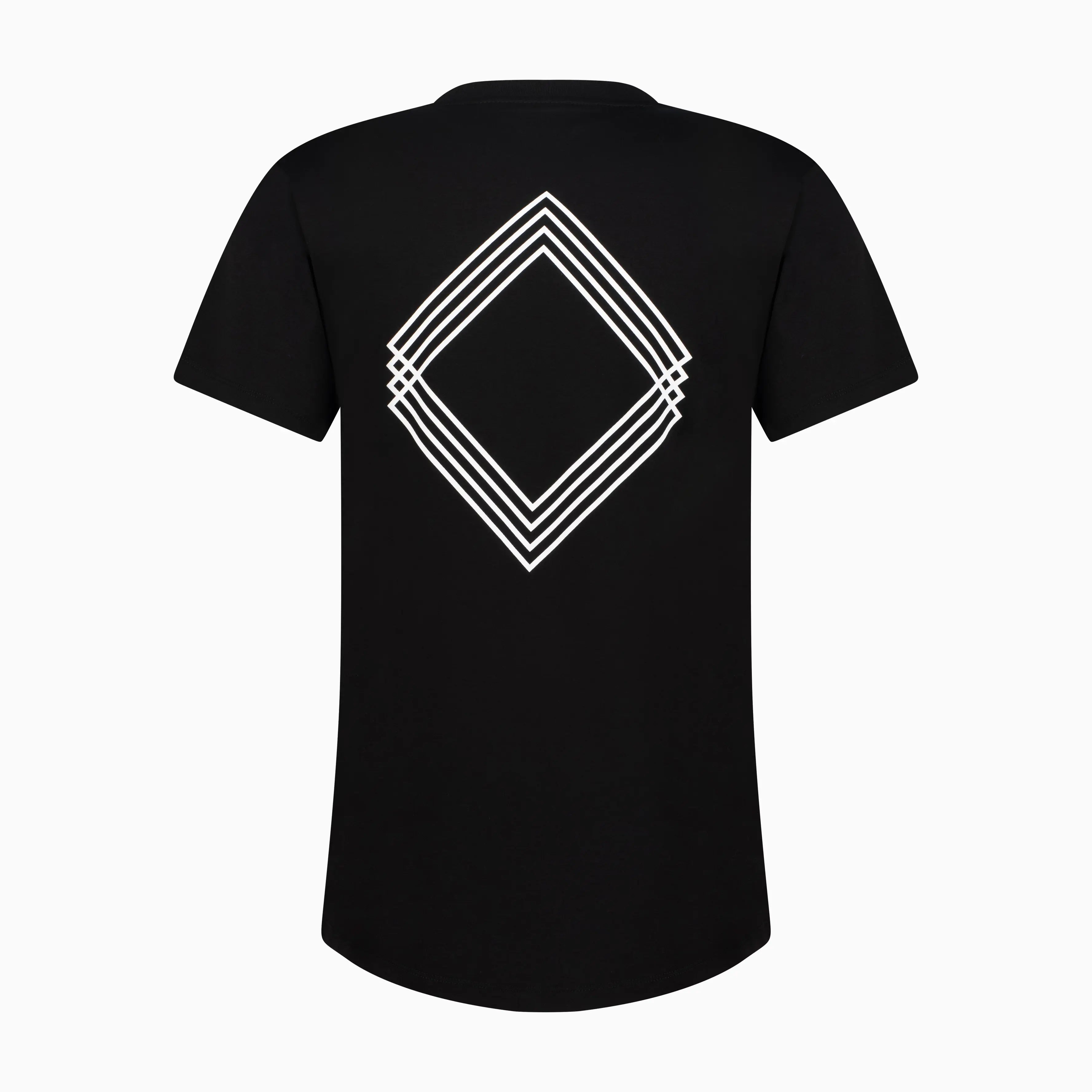 Black tee with Gem Unidentity logo on the back. #color_black