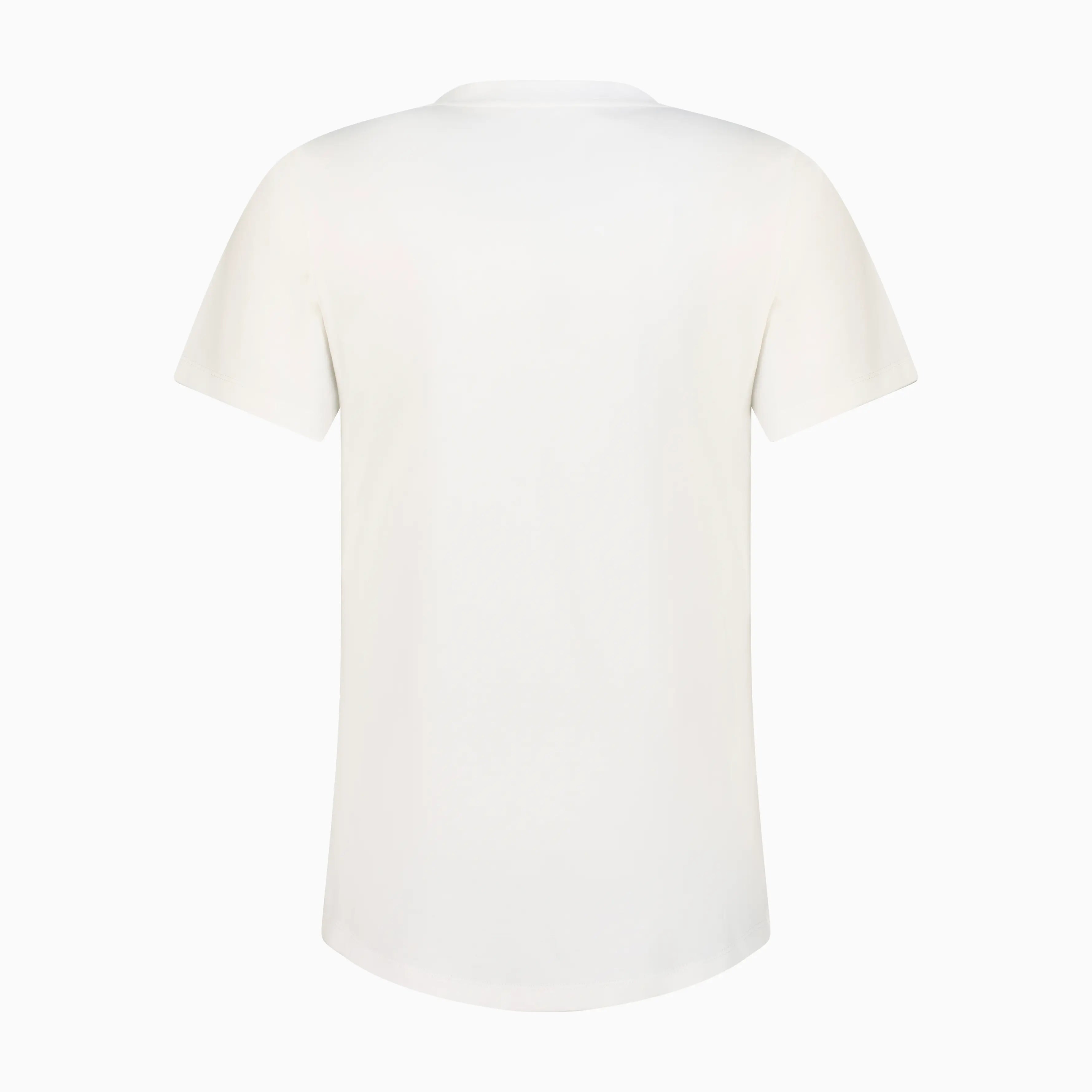 Back of white T-shirt. #color_white